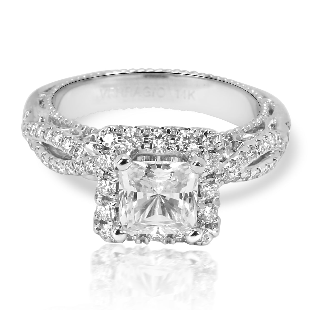 Verragio Diamond Engagement Ring Setting in 18K White Gold