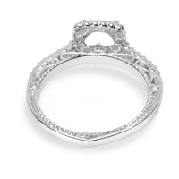 Verragio Scrolling Square Diamond Halo Engagement Ring Setting