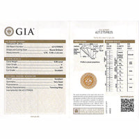 GIA Certified 0.80 Ct Round cut H SI1 Loose Diamond