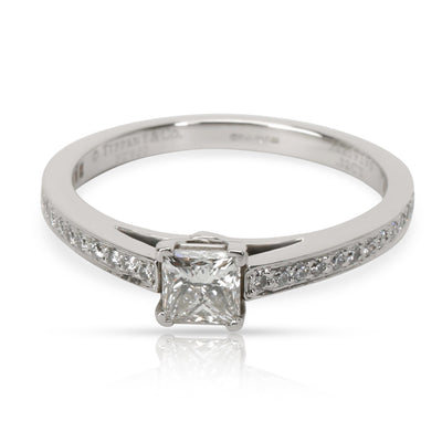 Tiffany & Co. Grace Diamond Engagement Ring in  Platinum F VVS1 0.46 CTW