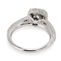 Vera Wang Love Collection Halo Diamond Engagement Ring in 18K White Gold 1.7 CTW