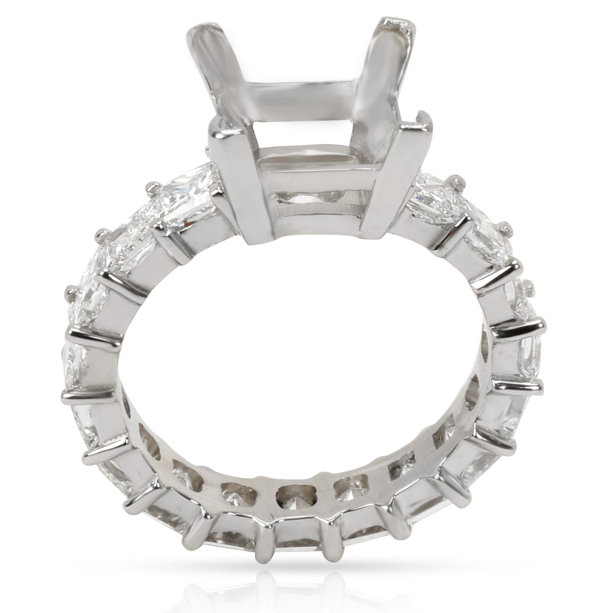 Diamond Engagement Ring Setting in Platinum 3.06 CTW