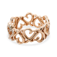 Tiffany & Co. Elsa Peretti Loving Heart Diamond Band in 18K Rose Gold 0.06 CTW
