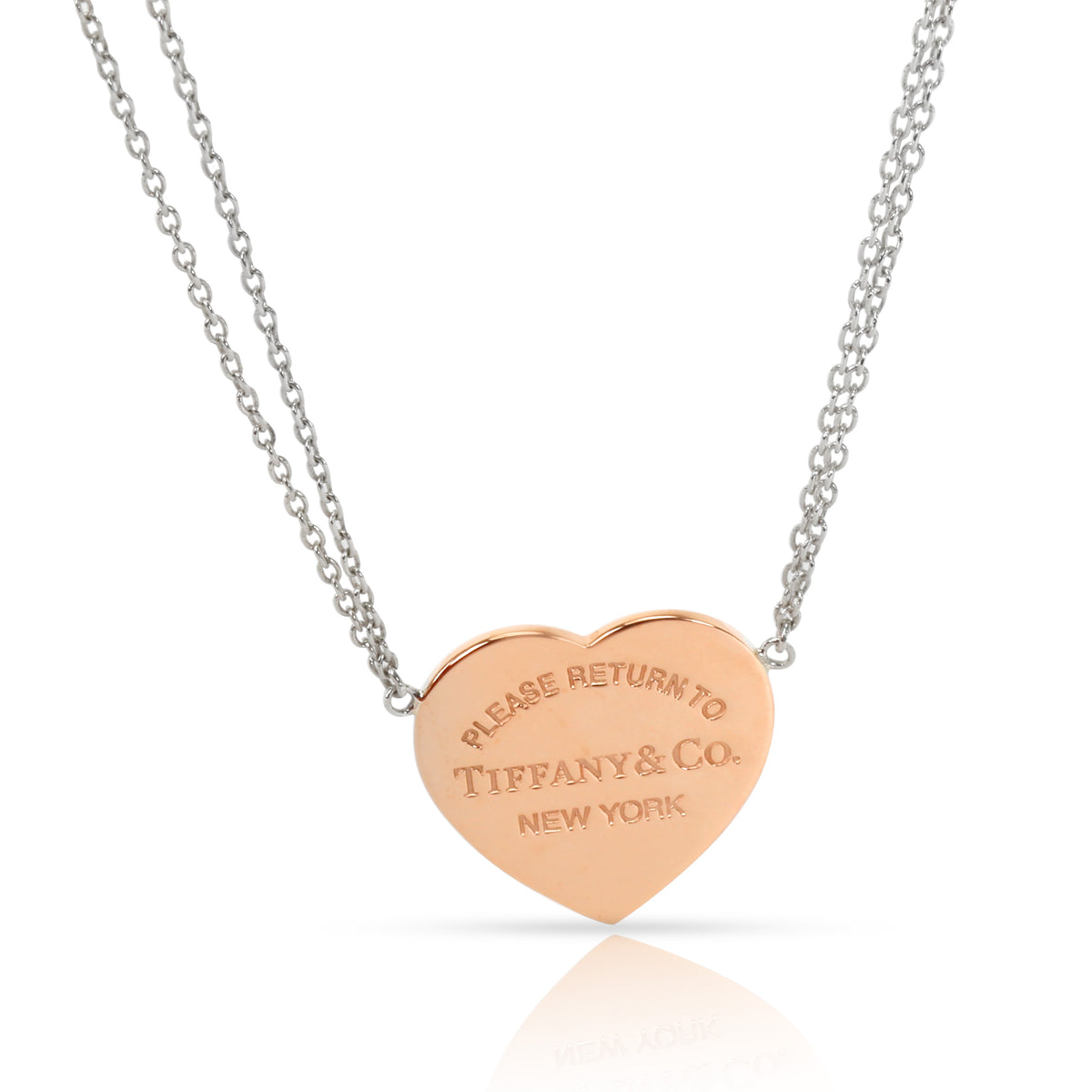 Tiffany & Co Return to Tiffany Heart Necklace in Rubedo & Sterling Silver