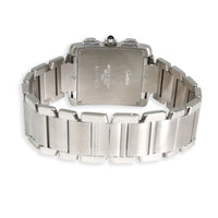 Cartier Tank Francaise Chronoflex W51001Q3 Men's Watch in  Stainless Steel