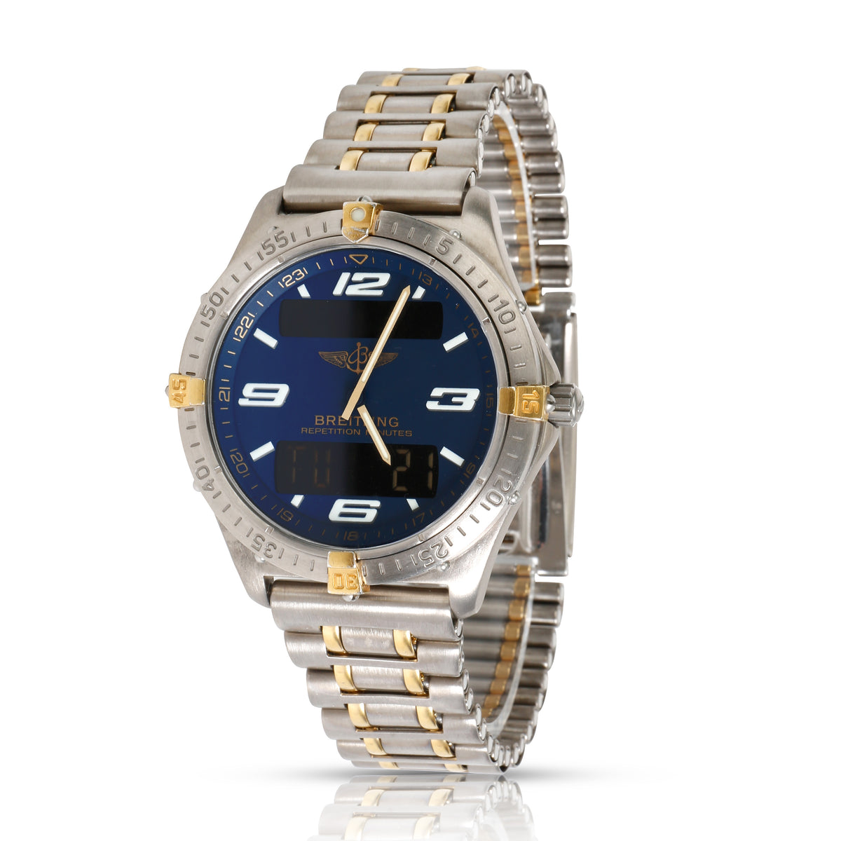 Breitling Aerospace F6536210/C293 Men's Watch in  Titanium/Yellow Gold