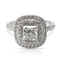 James Allen Halo Diamond Engagement Ring in 18K White Gold GIA I SI1 1.82 CTW