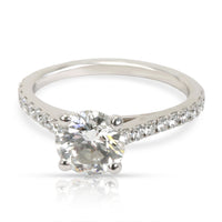 DeBeers Diamond Diamond Engagement Ring in  Platinum (1.25 CTW G/VS1)