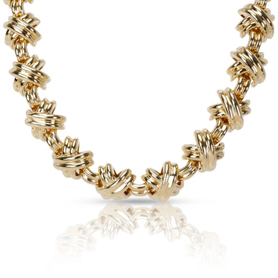 Tiffany & Co. Vintage X Necklace in 18K Yellow Gold