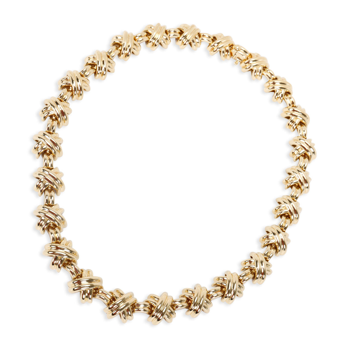 Pave X Necklace - Gold – Alapage Boutique