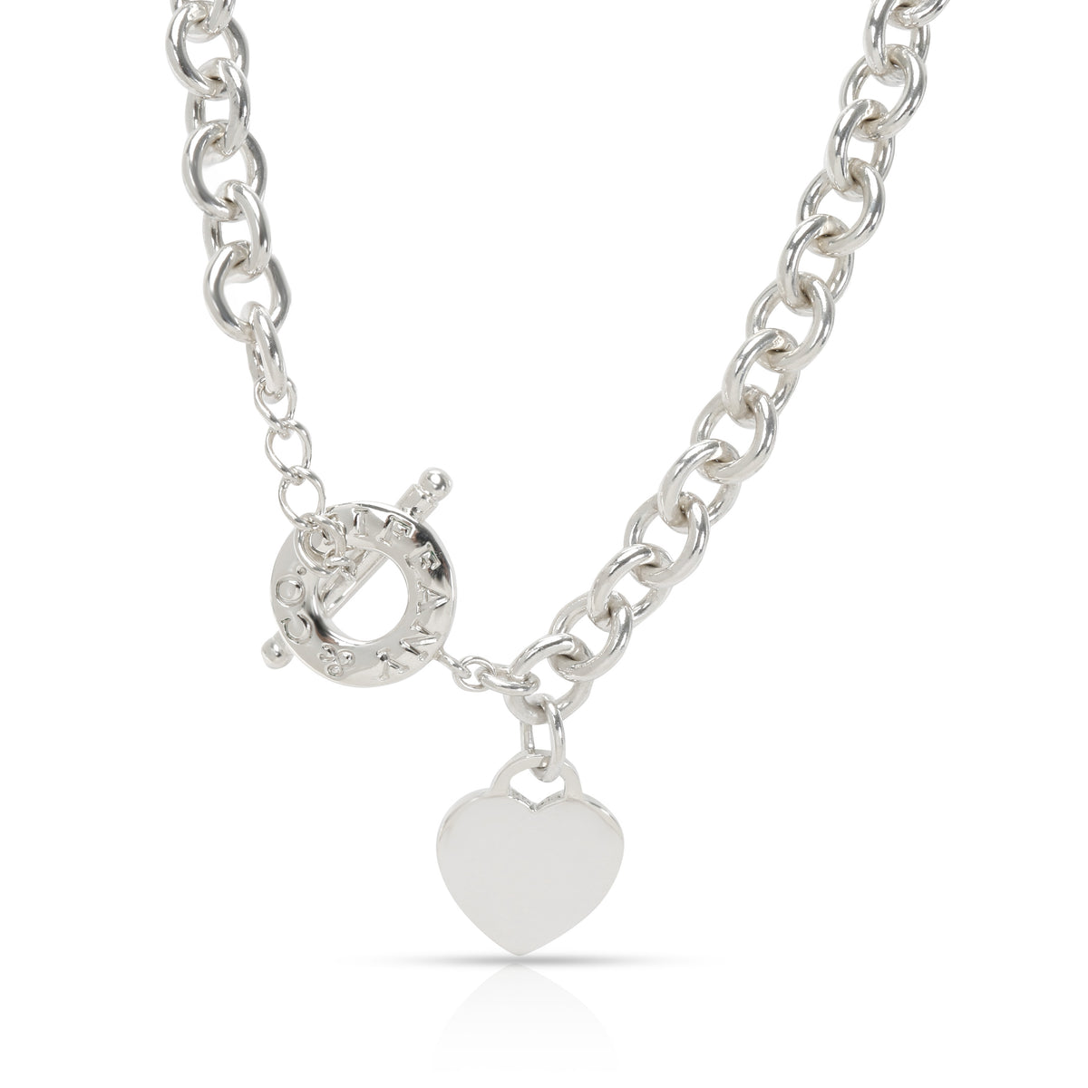 Tiffany Heart Tag Toggle Necklace