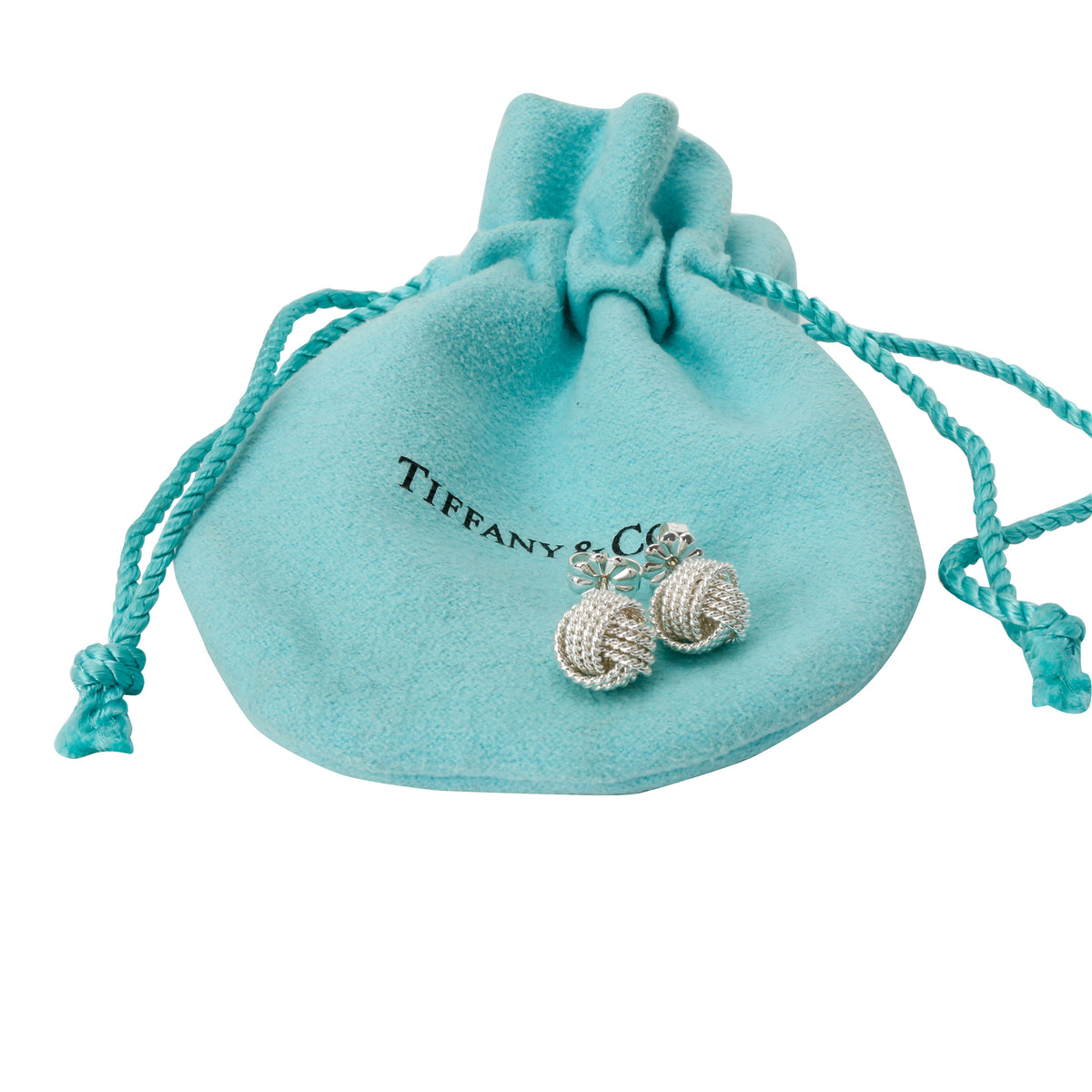 Tiffany & Co. Somerset Knot Stud Earring in  Sterling Silver