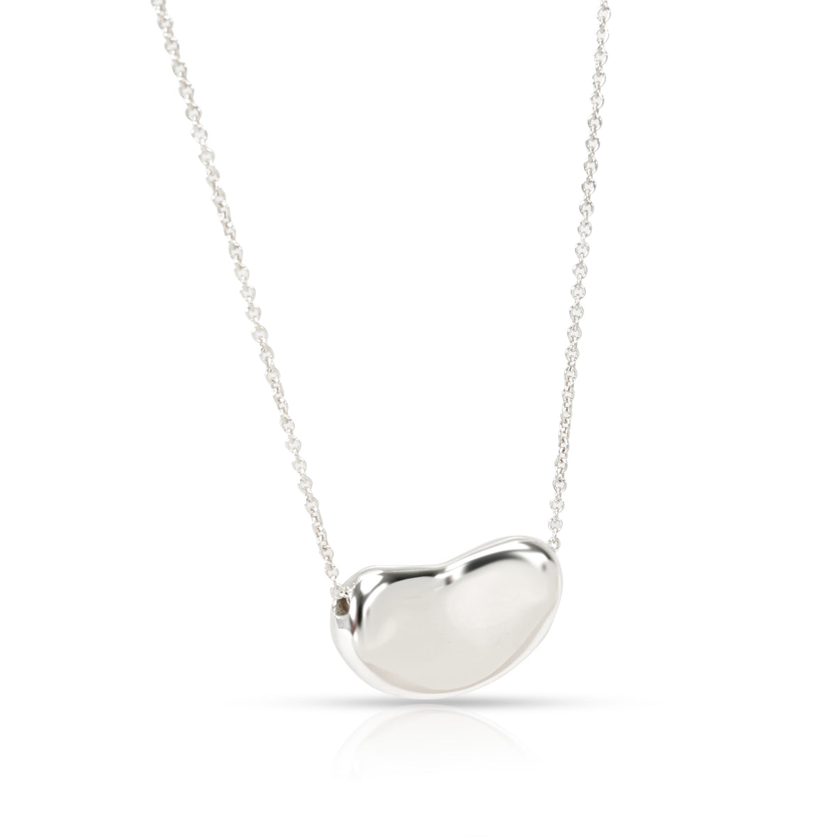 Tiffany & Co. Elsa Perreti Bean Pendant Necklace in  Sterling Silver