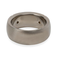Edward Mirell Brushed Titanium Men's Band with 18K Rivets in 9.25 mm