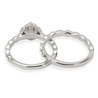 Neil Lane Diamond Engagement Ring Wedding Set in 14K White Gold (1 CTW)