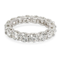 U Prong Diamond Eternity Band in 14KT White Gold 4 CTW