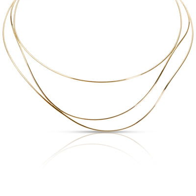 Tiffany & Co. Elsa Peretti Wave Necklace in 18K Yellow Gold