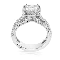 Tacori Diamond Princess Cut Engagement Ring Setting in 18K White Gold (0.78 CTW)