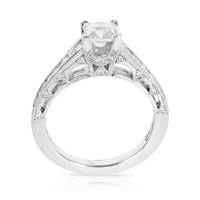 Tacori Princess Cut Diamond Engagement Ring Setting in 18K White Gold (0.75 CTW)