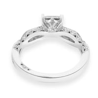 Tacori Princess Cut Diamond Engagement Ring Setting in 18K White Gold (0.36 CTW)