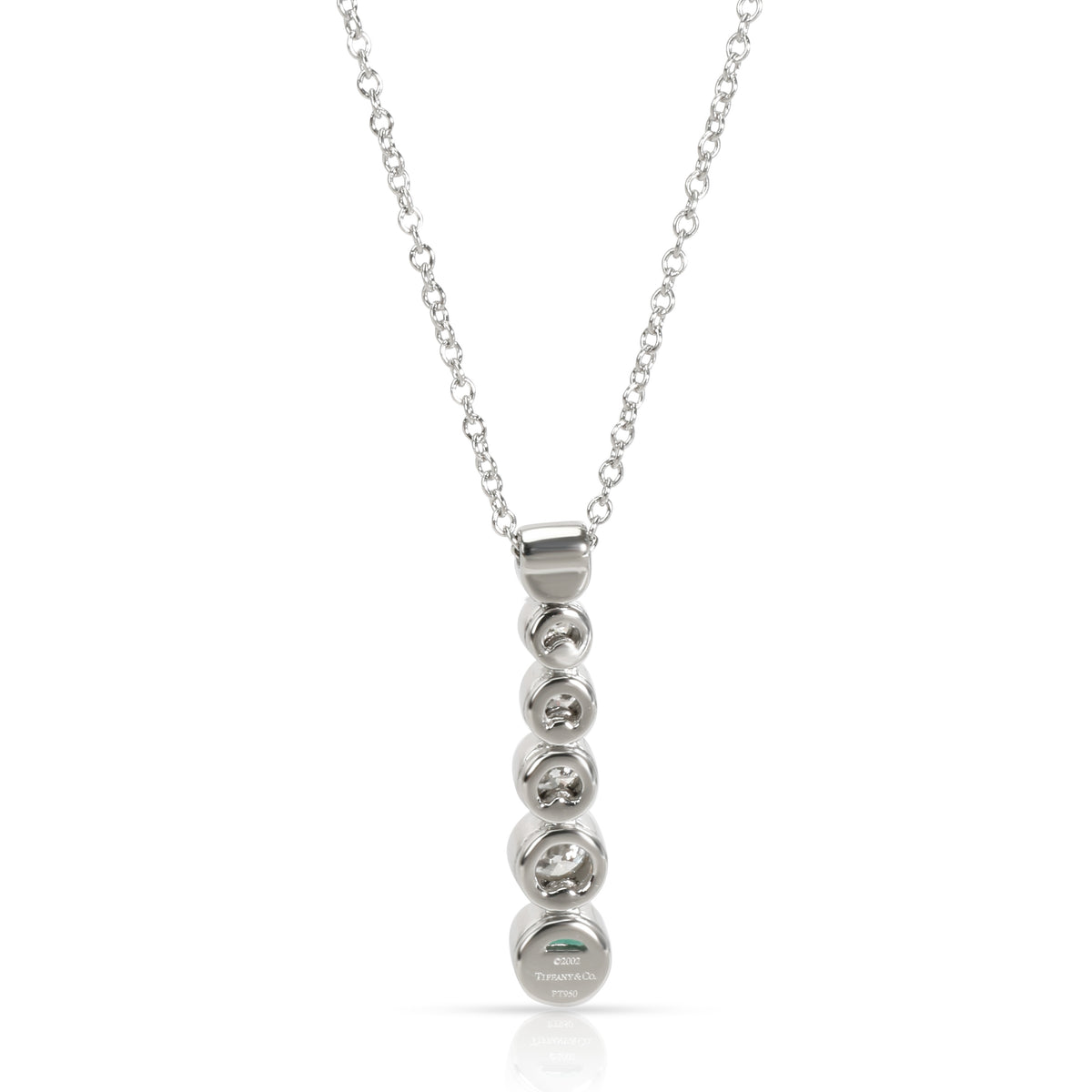 Tiffany & Co. Jazz Diamond & Emerald Pendant in  Platinum 0.33 CTW