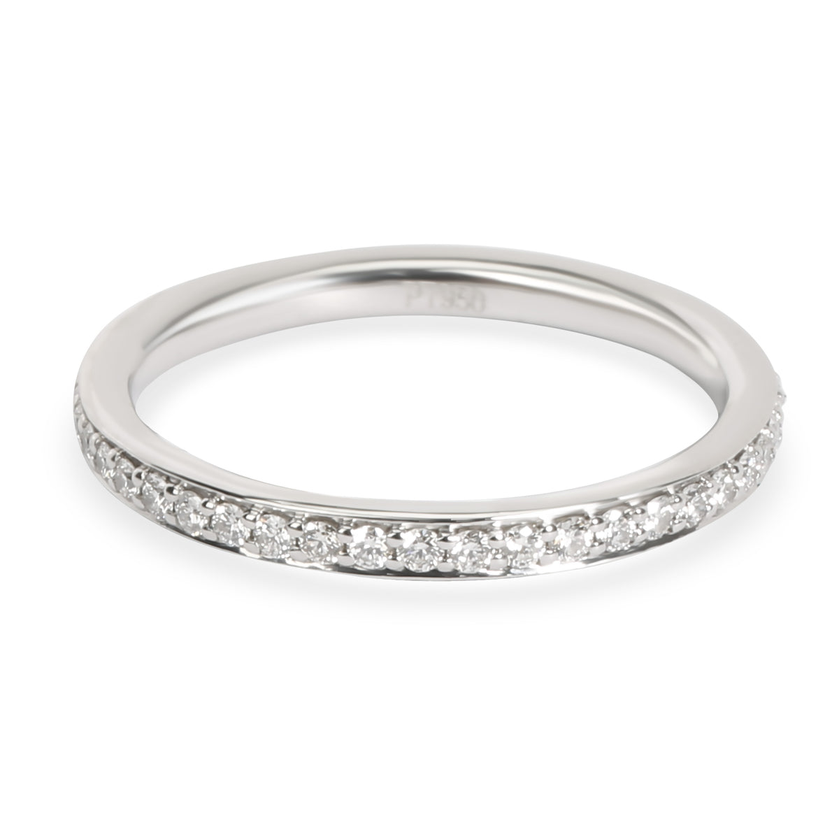 Stackable Round Cut Diamond Eternity Band in Platinum 0.36 CTW