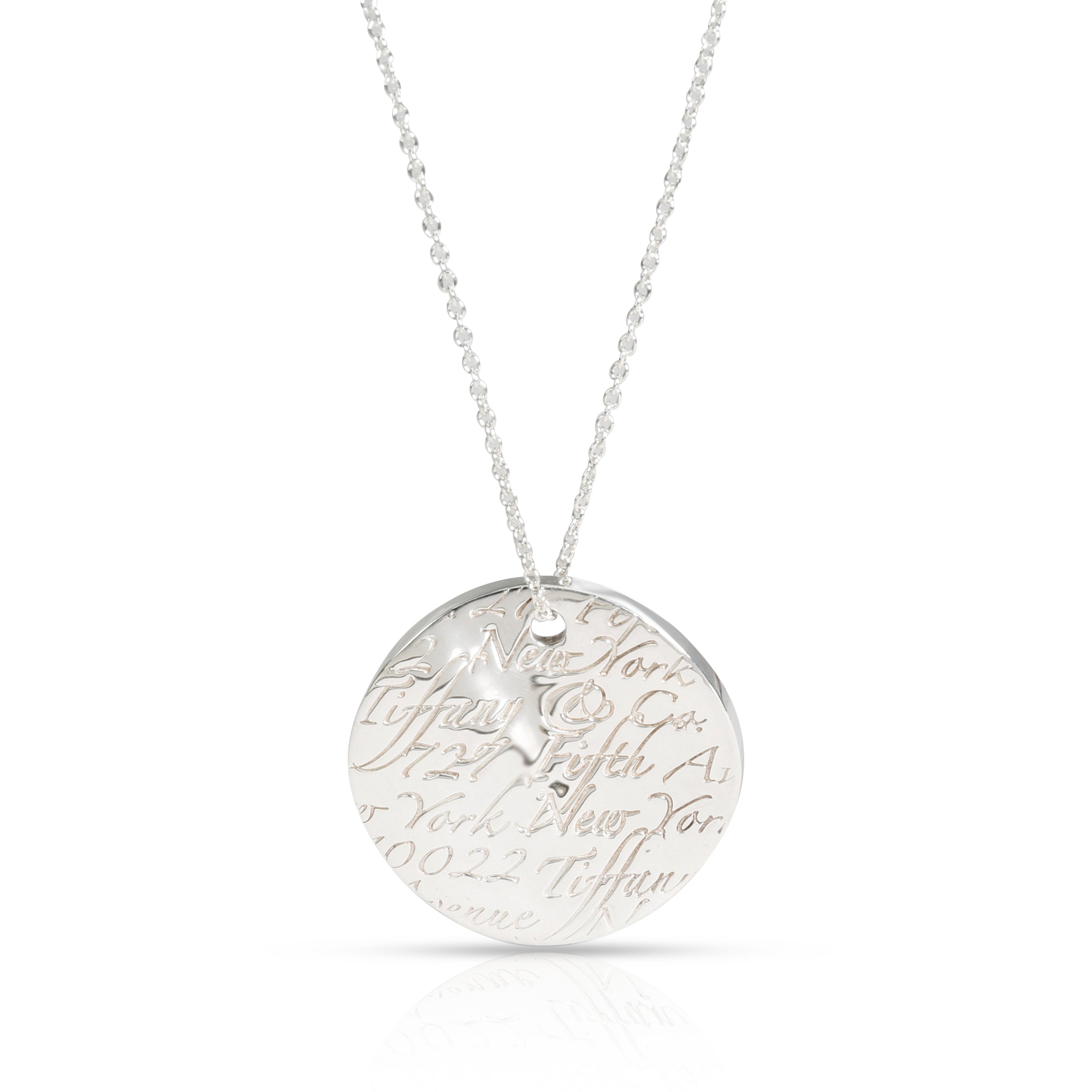 アクセサリー Tiffany & Co. notes round Tiffany & Co. Notes Round Disc Pendant in Sterling Silver