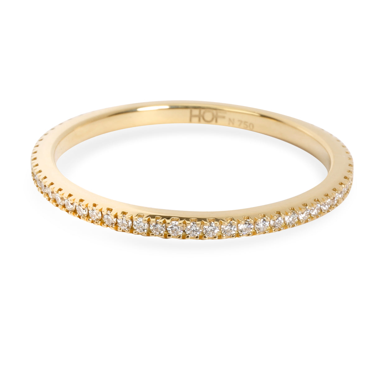 Hearts on Fire Micro Set Diamond Eternity Band in 18K Yellow Gold 0.2 CTW
