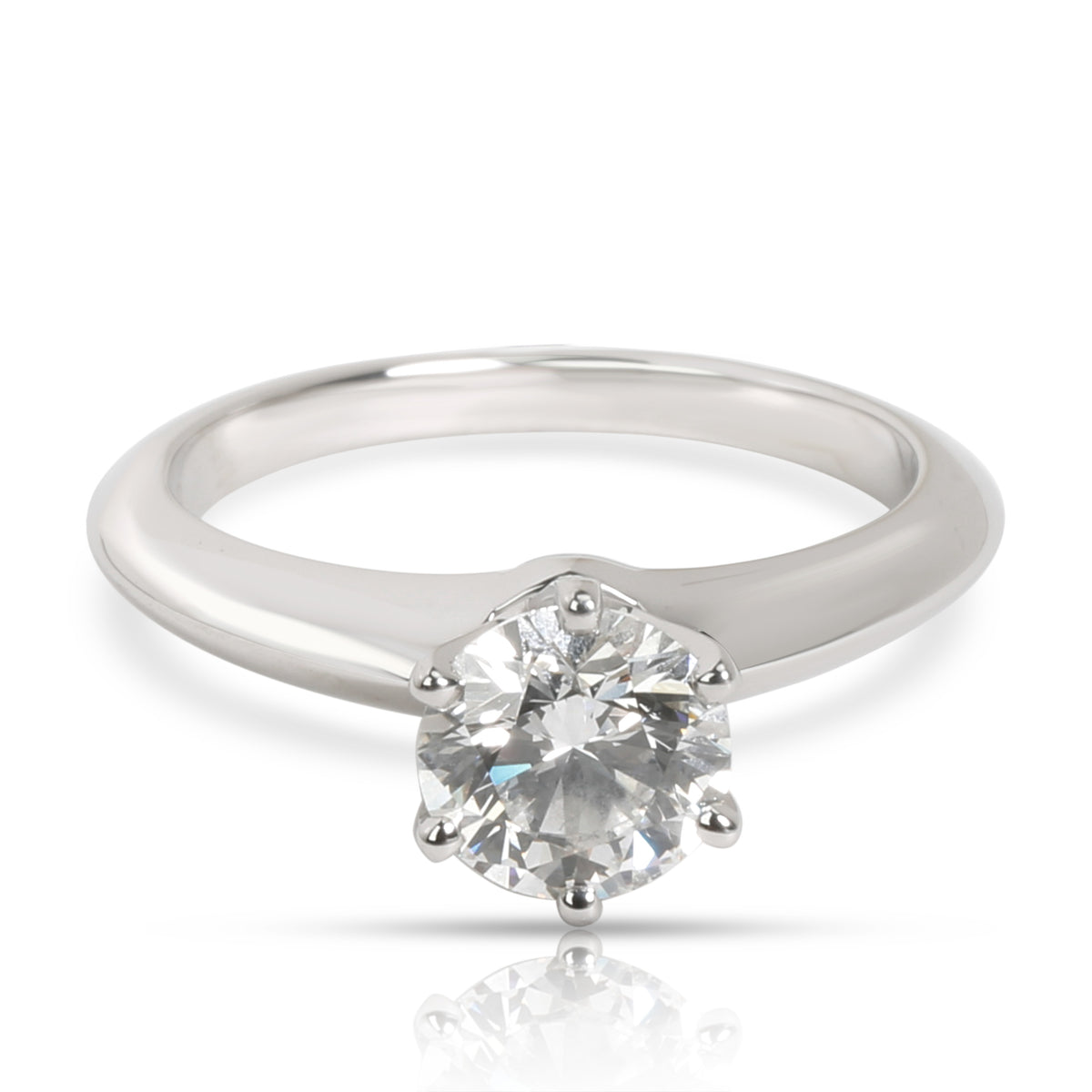 Tiffany & Co. Classic Diamond Engagement Ring in  Platinum G VS1 1.03 CTW