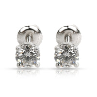 Tiffany & Co. Diamond Stud Earring in  Platinum 0.93 CTW