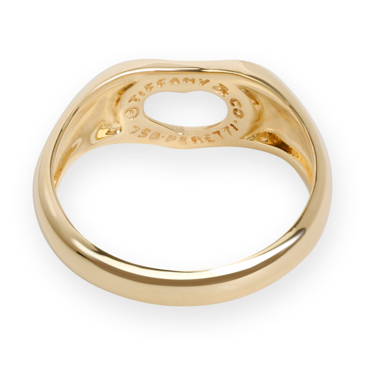 Tiffany & Co. Open Heart Signet Ring in 18K Yellow Gold