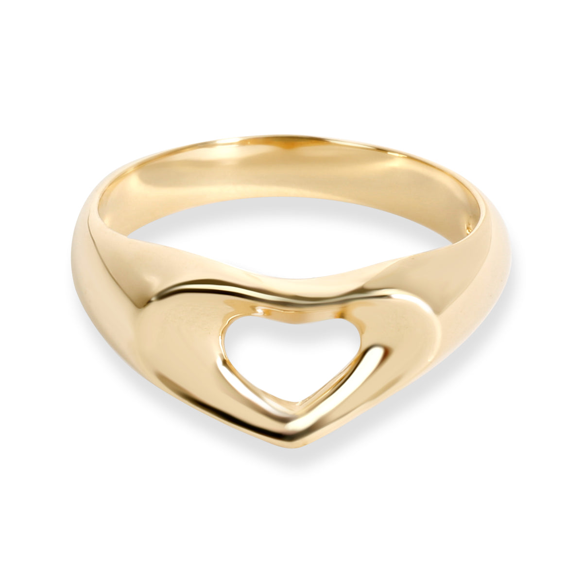 Tiffany & Co. Open Heart Signet Ring in 18K Yellow Gold