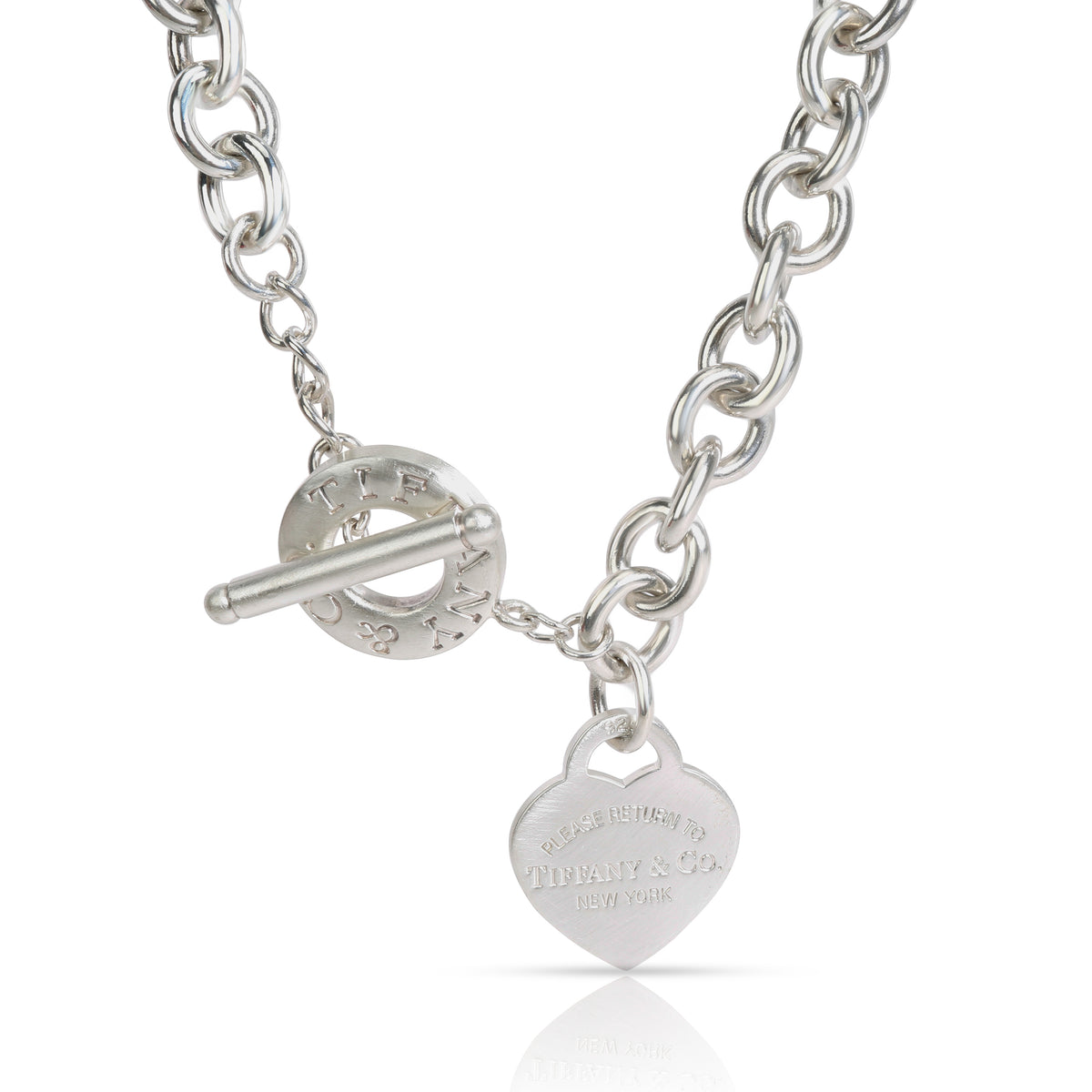 Tiffany & Co. Heart Tag Toggle Necklace in  Sterling Silver