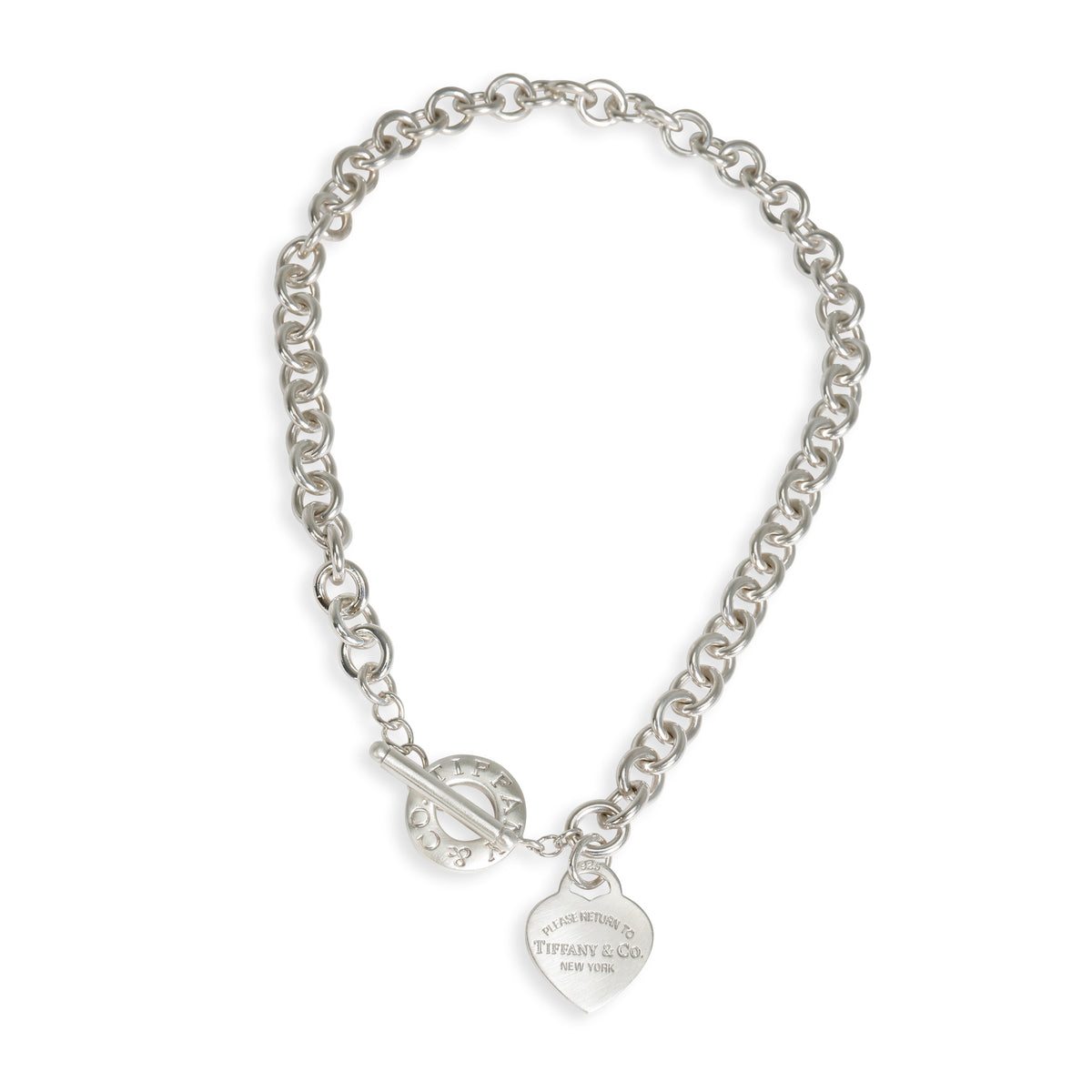 Tiffany & Co. Heart Tag Toggle Necklace in  Sterling Silver