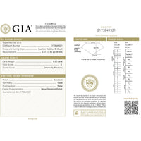GIA Certified Ritani Halo Diamond Engagement Ring in 14K Gold G IF 0.97 CTW