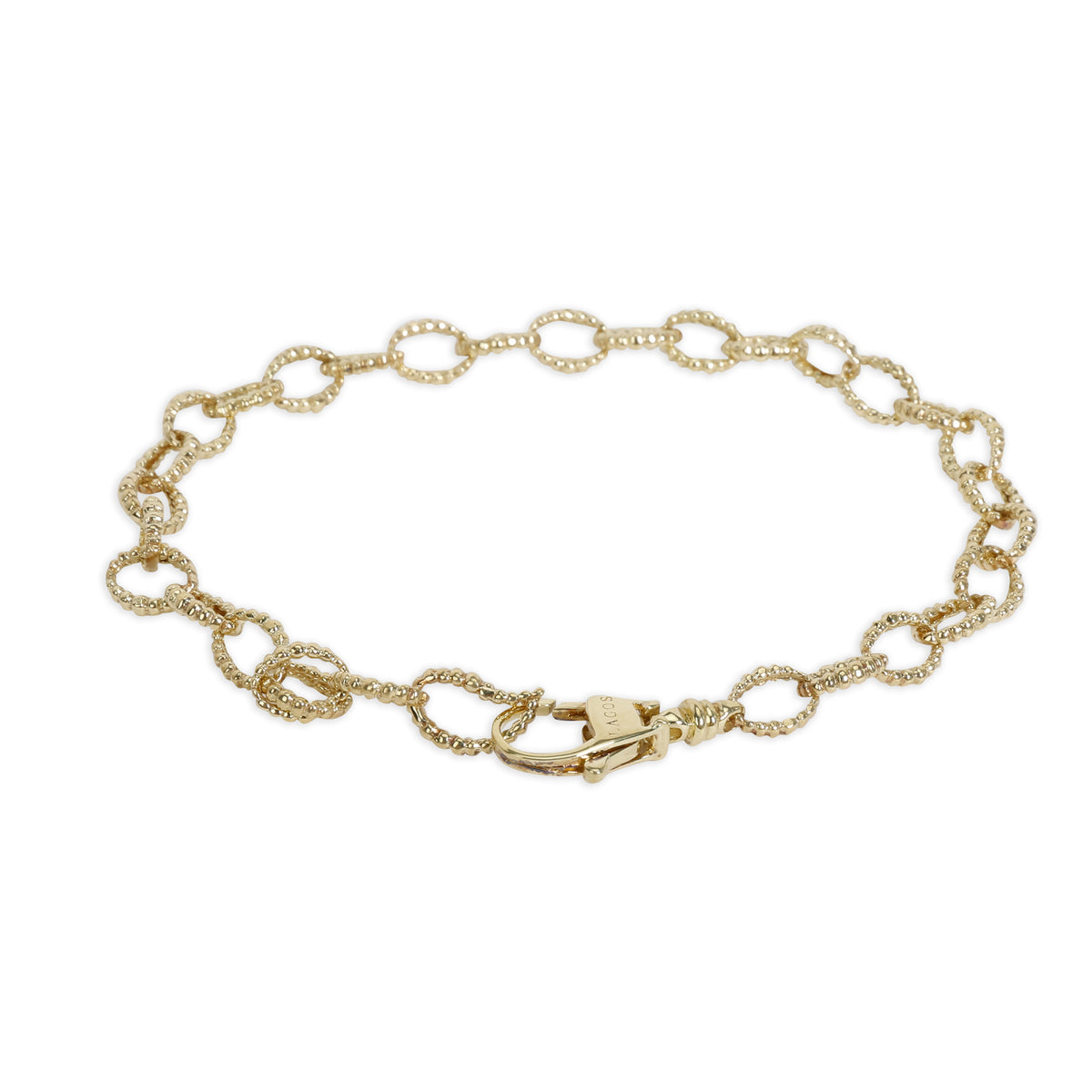Lagos Caviar Collection Fluted Oval Link Bracelet in 18K Yellow Gold