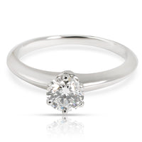 Tiffany & Co. Classic Solitaire Diamond Engagement Ring in Platinum D IF 0.58CTW