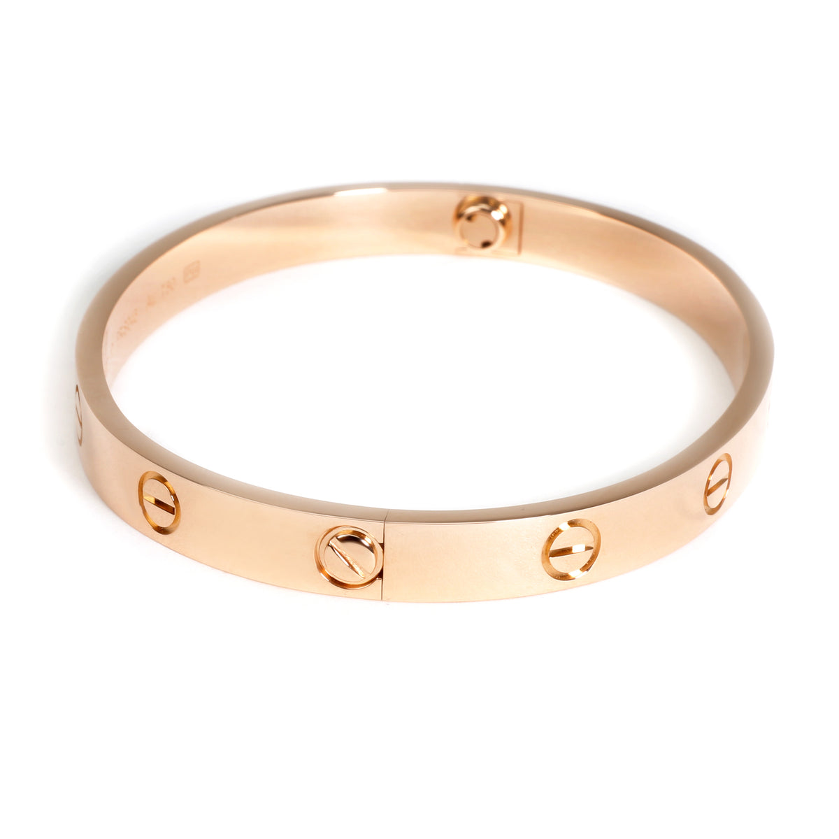 Cartier Love Bangle in 18K Rose Gold Size 17