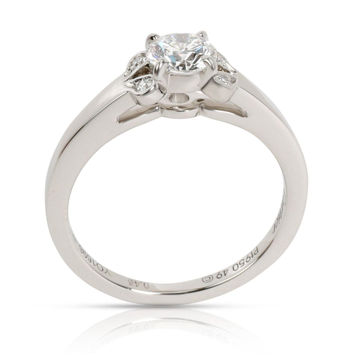 Cartier Ballerine Diamond Engagement Ring in  Platinum GIA D VVS1 0.49 CTW