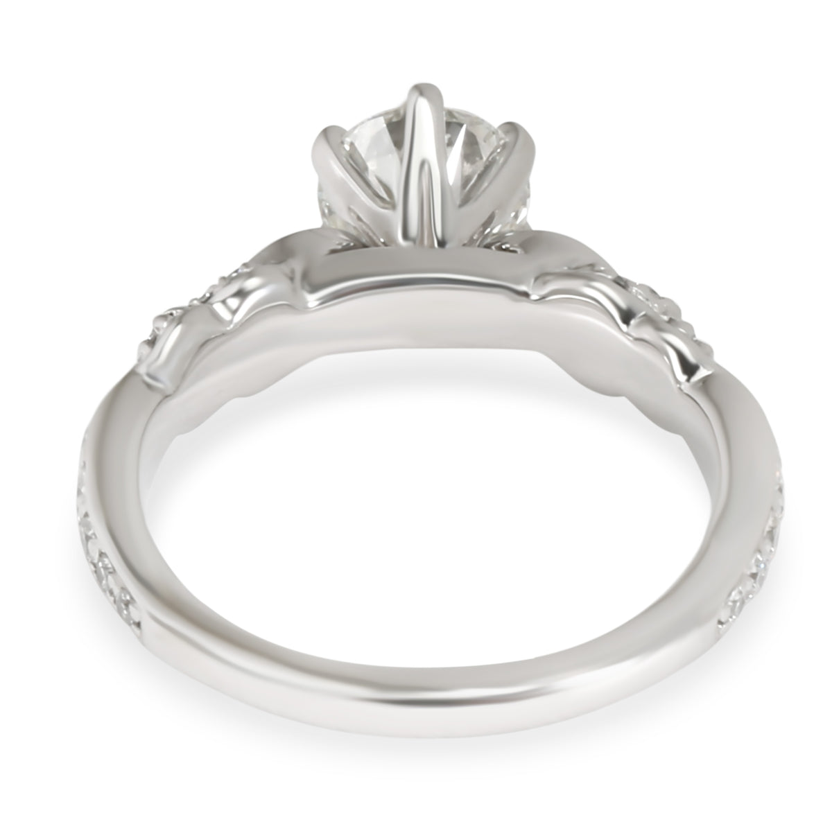 Monique Lhuillier Diamond Engagement Ring in Platinum GIA H VVS1 1.38 CTW