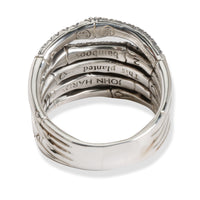 John Hardy Bamboo Collection Sapphire Ring in  Sterling Silver