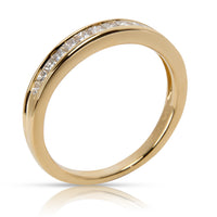 Channel Set Diamond Band in 18K Yellow Gold 0.5 CTW