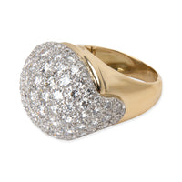 Domen Pave Diamond Cocktail Ring in 18K Yellow Gold 8.00 CTW