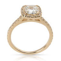 Halo Diamond Engagement Ring in 14K Yellow Gold I VS2 1.22 CTW