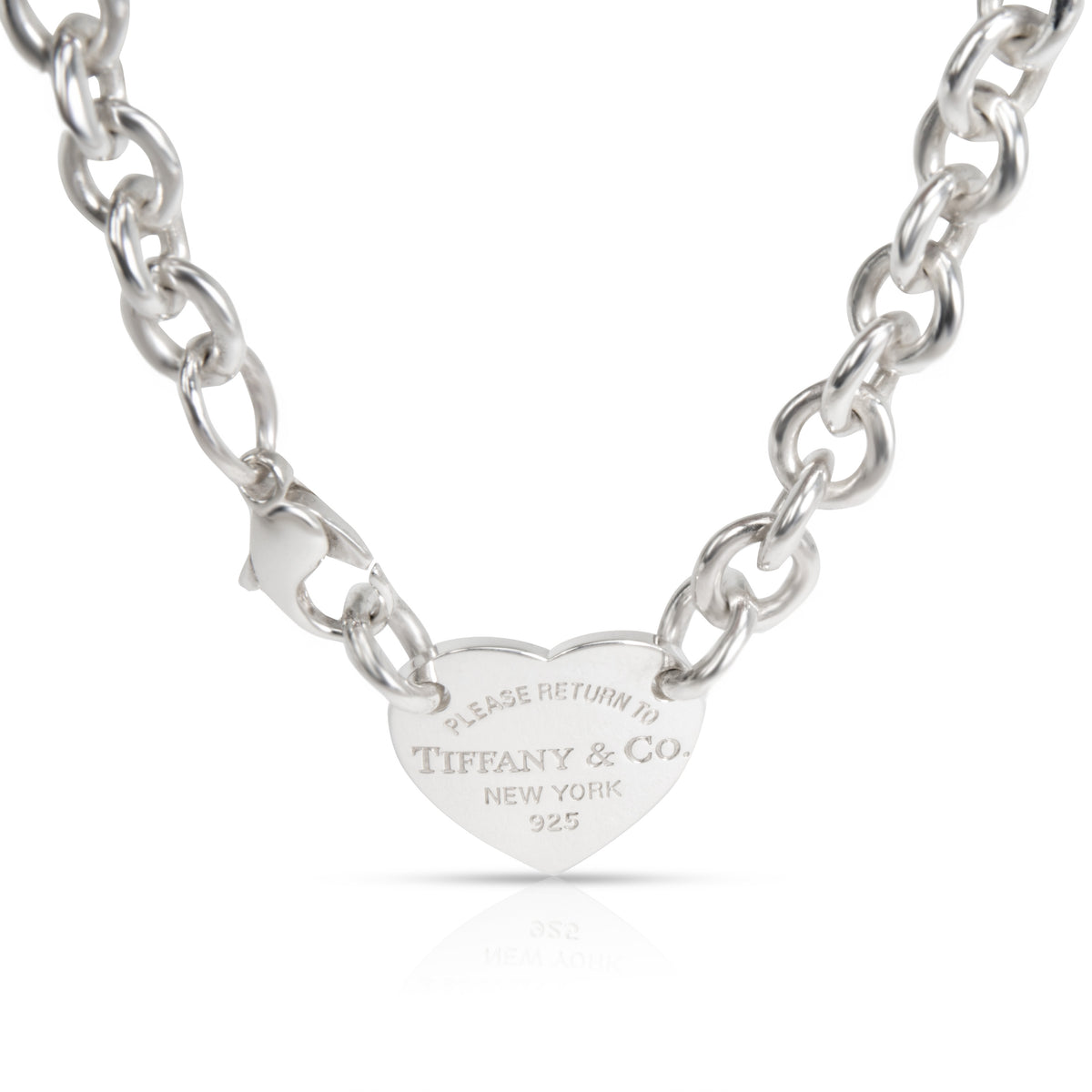 Tiffany & Co. Return to Tiffany Heart Tag Necklace in  Sterling Silver