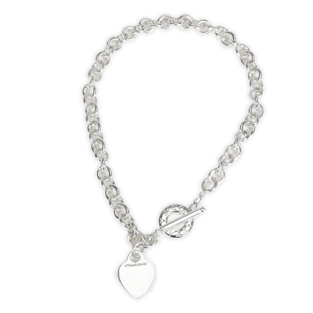 Tiffany & Co. Return To Tiffany Heart Tag Toggle Necklace in Sterling Silver