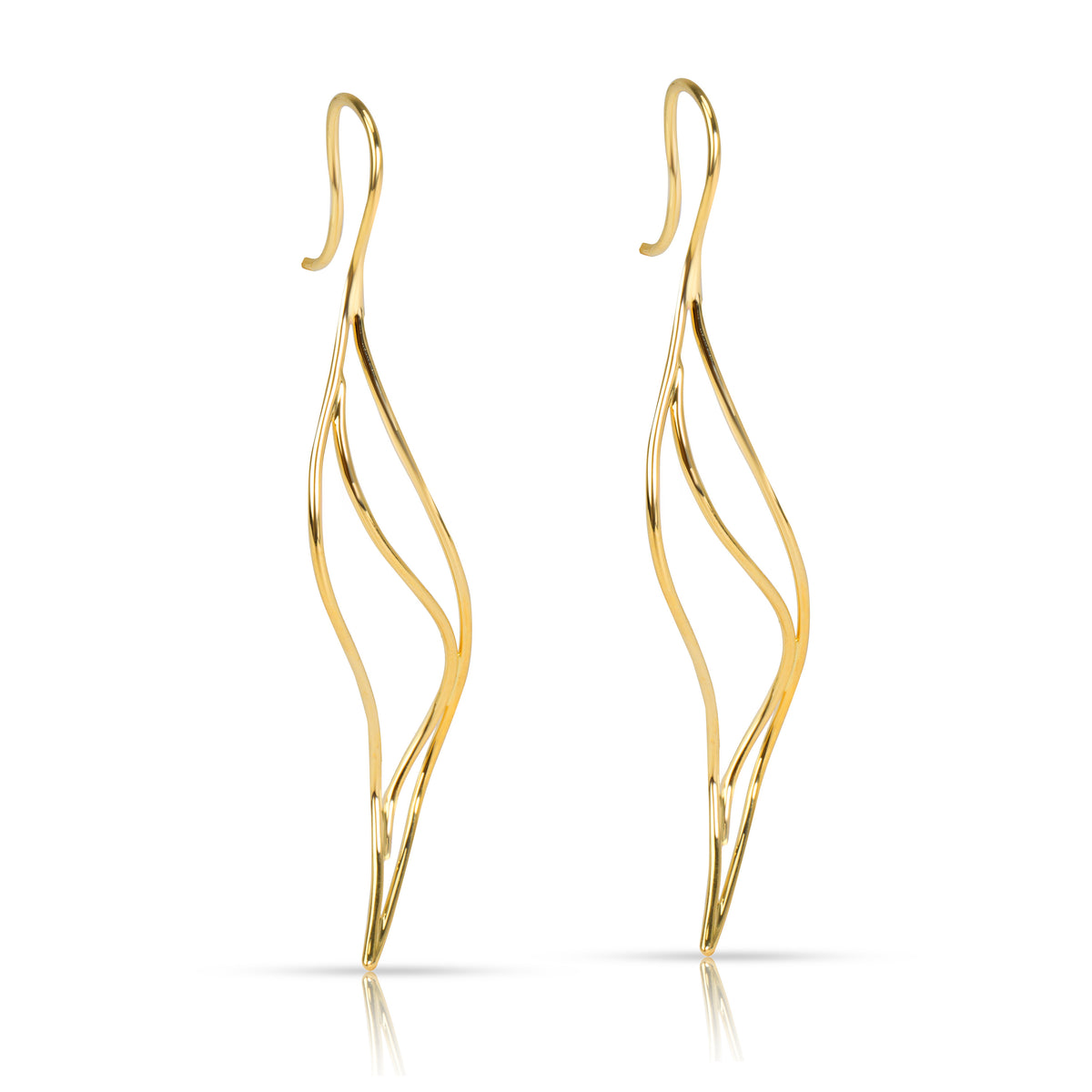 Tiffany & Co. Elsa Peretti Wave Earrings in 18K Yellow Gold