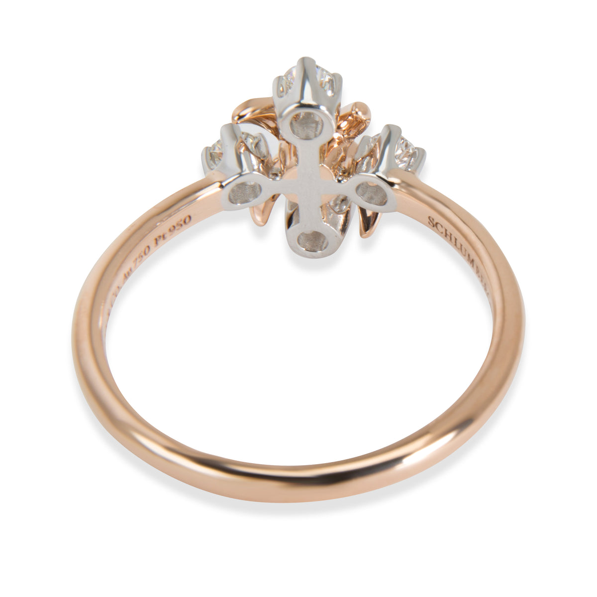 Tiffany & Co. Schlumberger Lynn Diamond Ring in 18K Rose Gold & Platinum