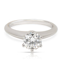 Tiffany & Co. Solitaire Diamond Engagement Ring in  Platinum F VVS2 1.19 CTW
