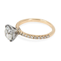 James Allen French Cut Diamond Engagement Ring in 14KT Gold K VVS2 1.22 CTW